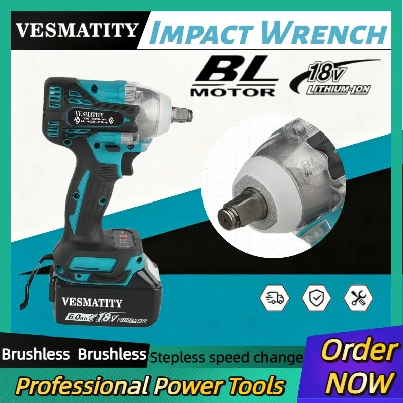 Makita Drill Dtw300 - مفك براغي كهربائي لاسلكي DTW300، مفتاح