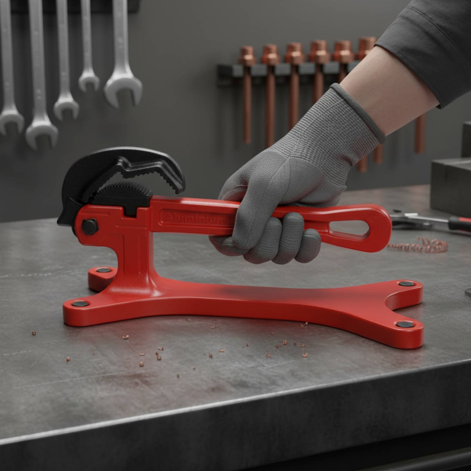 مفتاح أنابيب ذاتي القفل محمول  - مراجعة Tools For Workshop وسعره