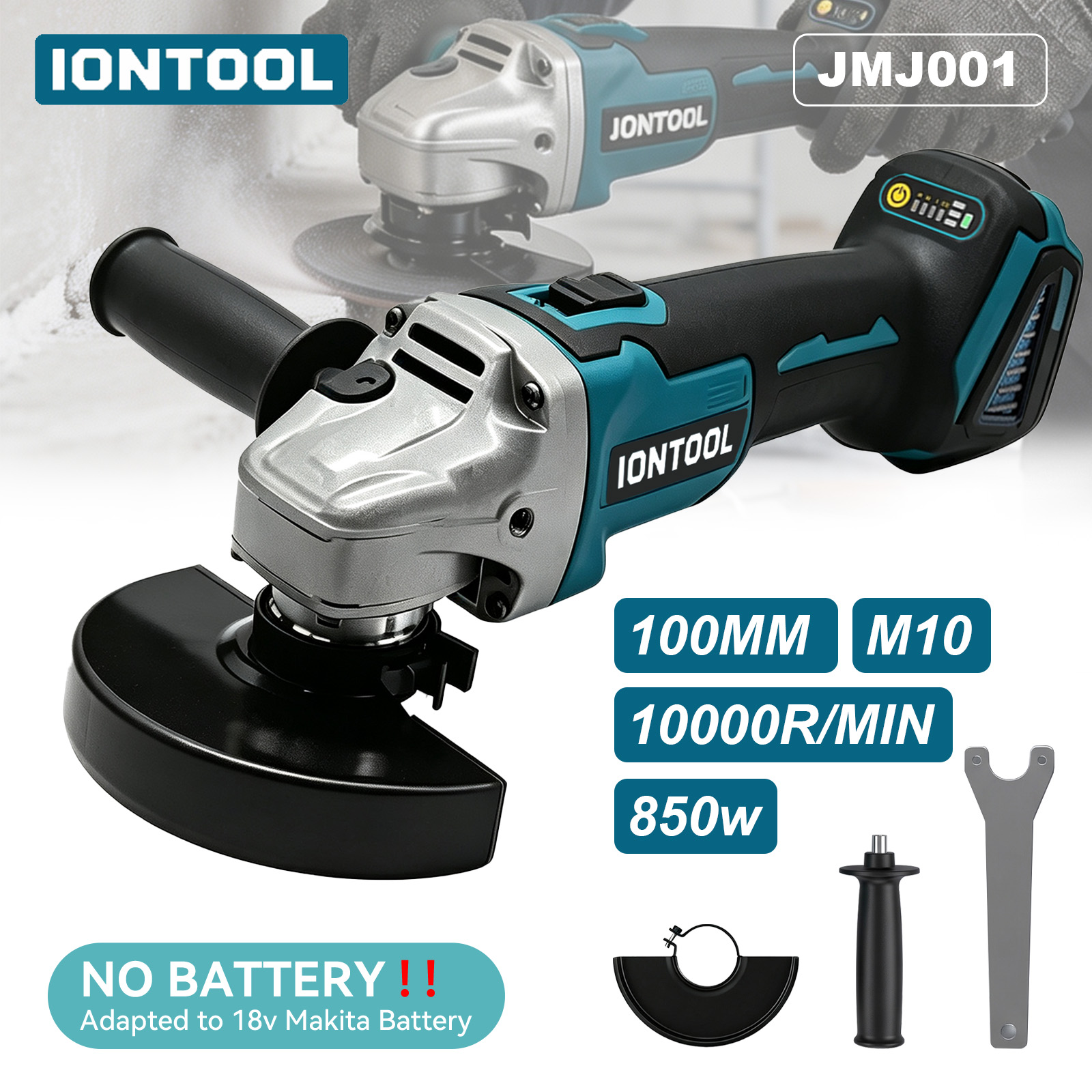 جهاز جلخ زاوي لاسلكي من IONTOO - مراجعة Tools For Fabrication Workshop وسعره